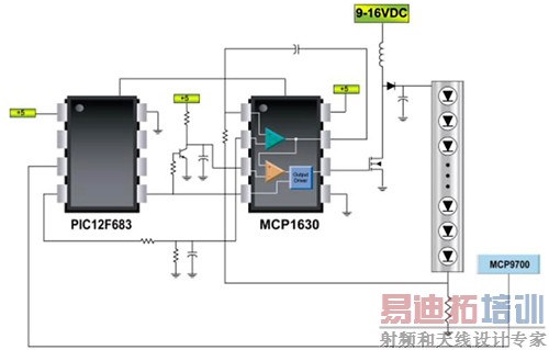 ͼ2���ǻ�LED�������ʾ��ͼ