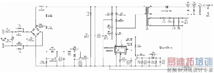 图8:7 W可调光LED驱动器电路图。(电子系统设计)