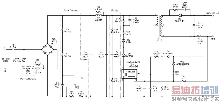 图11:电路图–去除突出显示的结构框即可用于非调光应用。(电子系统设计)