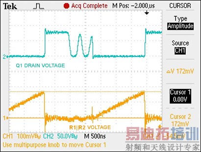 ͼ6. ©����ѹ�ͼ�������ĵ�ѹ(50m&Omega;)