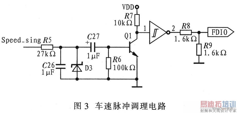 车速脉冲调理电路