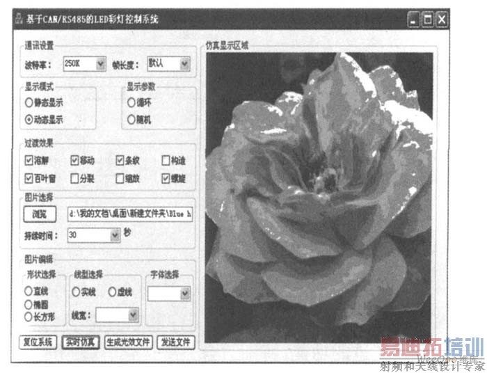PC机交互平台界面